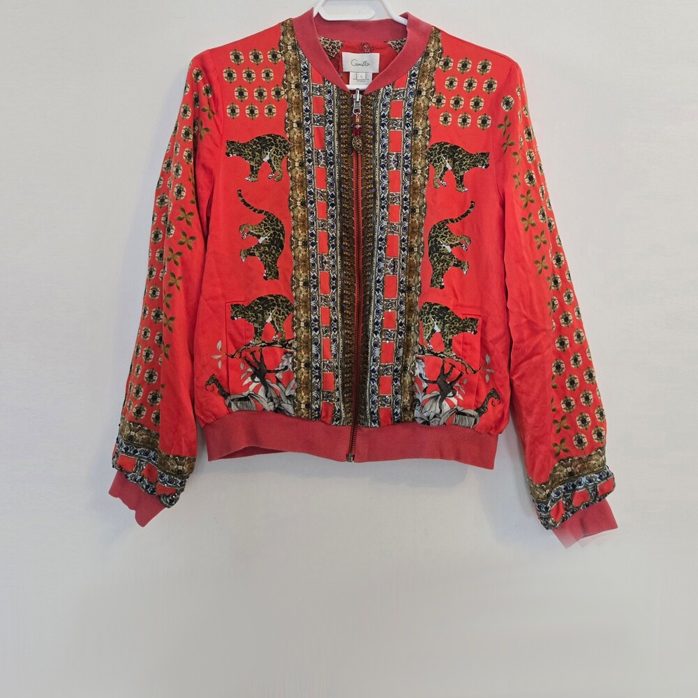 Camilla Hangzhou Hollywood China Doll Bomber Jacket Size Small - Picture 4 of 16